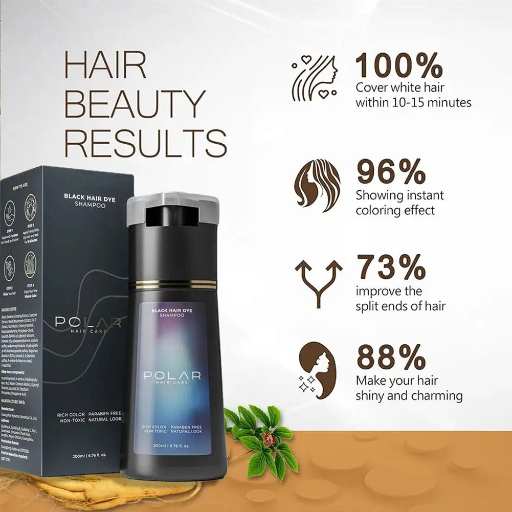 Hair Care Natural Ingredients - Shampoo colorante per capelli da 200