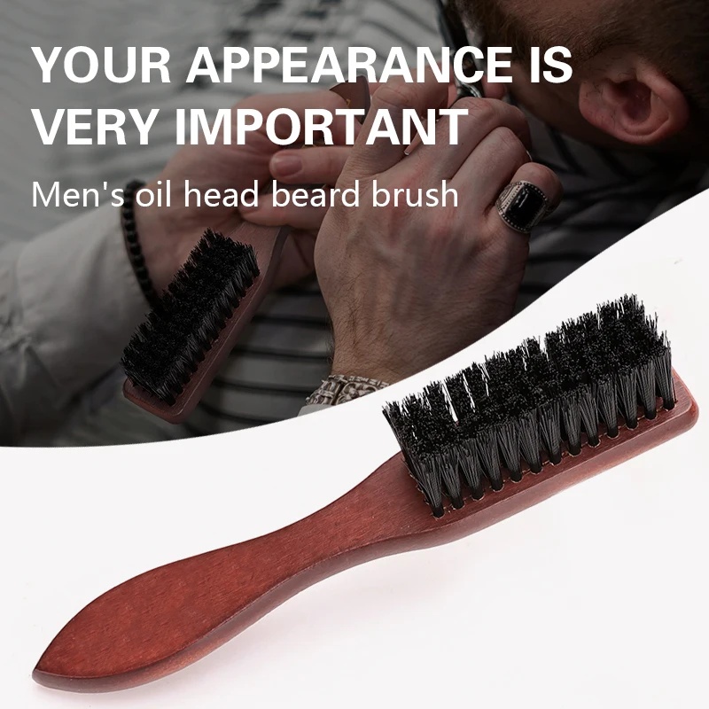 Hair Care Products - Barber Prefessional manico in legno spazzola